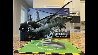 XK UH-60L K170 RC Helicopter Maiden Crashes & Unboxing
