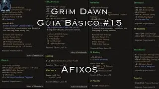 Grim Dawn Guia Básico #15: Afixos