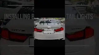 Honda city Modification|| Installing Taillights and spoiler|| #car #honda #modified #youtubeshorts