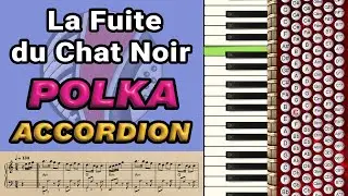 Accordion Tutorial - La Fuite du Chat Noir - Polka