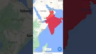 India vs DR Congo size comparison #india #drcongo #geography #map #shorts #viral #comparison #maps