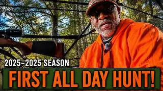 1st All Day Hunt for #2025 Season! #deer #hunting #fishing #outdoors #bowhunting #countryboy #fyp.