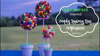 DIY Dollar Tree Inspired Candy Topiary Tree | DIY Party Budget Decorations | DIY Tutorial