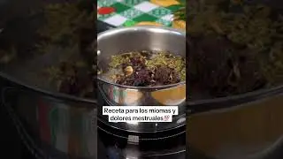 Receta para miomas y dolores mestruales   ... #recetas #recetasparati #rem
