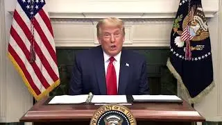 President Trump delivers a Thanksgiving message to members of the U.S. military