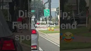 Disney Trip. Fentanyl addict spotted. #disney #greenscreen #florida #donaldtrump #funny