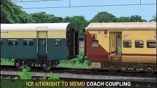 MEMU Coach Coupling on ICF Utkrisht Express | Train Simulator | Coach Coupling | Rail Road Games