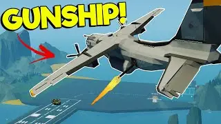 We Used a GUNSHIP to Destroy Tanks in Stormworks Weapons DLC Multiplayer!
