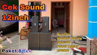 Cek Sound Paket 8jt++ Sound Miniatur 12 inch // Box CBS // Speaker Ashley lf12v300
