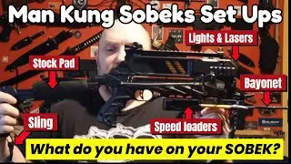 Комплектация Man Kung Sobek: фонари, лазеры, ускорители заряжания, крепления, ремни и многое другое.