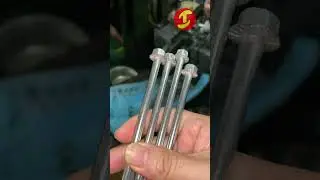 Customized stainless steel extra long flange head bolts with serrations