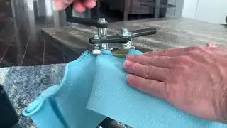 Crepe paper curling machine Model AM-3 demonstration.