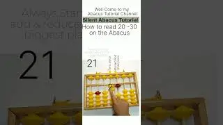 Silent Abacus Tutorial short 13 How to read 20-30 On the Abacus