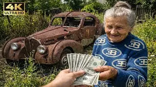 We Found 1932 Bugatti Atlantic for $1,000… Then Restored It || ASMR Car Restoration!