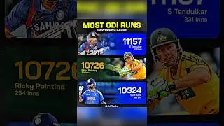 Only 3 Players Scored 10,000+ Runs in ODI Wins 😱🔥 | Legends of Cricket #ODICricket