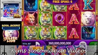 Slotomania 2x free spins in Silver Lion, bad payouts😔 #slotomania