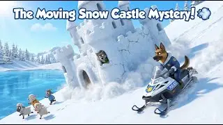 The Moving Snow Castle Mystery! ⛄💨 | Watch Out for Ice! | Safety Rules | Sheriff Labrador