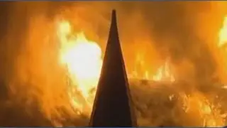 Fire tears through historic church in Amsterdam
