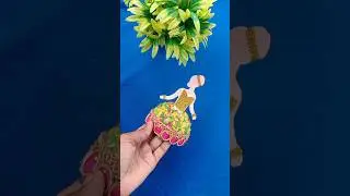 How to make a doll with coconut shell  😍❤️ #trending #art #doll #craft #painting