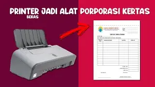 Printer bekas jadi alat pelubang porporasi kertas nota, tiket, pajak, kwitansi.dll
