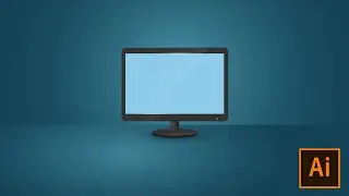 Tutorial Adobe Illustrator | Membuat Vector Monitor Dari Basic
