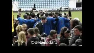 Danny Dyer and Tamer Hassan, Cup Winners, Celebrity Soccer Six 2012.