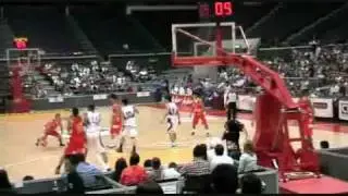 Wong Wei Long double pumps a trey to beat the buzzer
