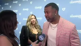 Former NFL running back Brian Westbrook at Paristown's FanDuel Party