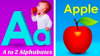 A FOR APPLE A FOR ANT - Alphabet Learning Song | अ से अनार | abcd | Rhymes & Kids Songs