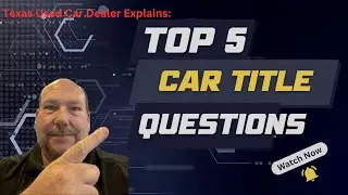 Texas Car Title Questions Answered - Who signs, how they sign, and more! #texas #sellingacar