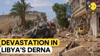 Libya floods: Driving shots through Libya's Derna show devastation | WION Originals