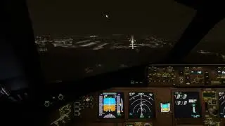 Rainy landing Heathrow PMDG 777-300 MSFS 2020