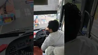 VOLVO multi axle bus Extreme Turning with amazing Steering controls😲 Young driver showing his skills