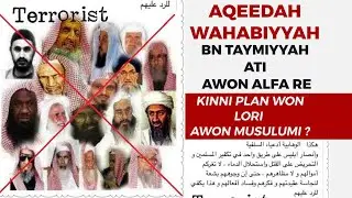 AQEEDAH WAHABIYYAH - Sheikh Habeebullah Adam Abdullah Al-Ilory OON Babalagege