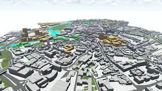 3D Masterplan of Derby City Centre.