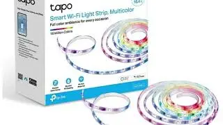 TP-Link Tapo RGBWIC Smart LED Light Strip 16.4Ft, 1000 Lumens, 16M Dimmable Colors, 50 Color Zones