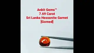 Sri Lanka Hessonite Garnet (Gomed) #ankitgems #gemstone #22kgold #astrology Contact Us-033 3560 2492