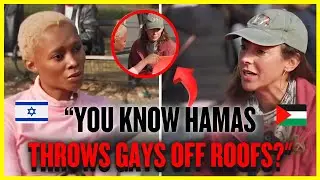 Pro Palestinian Woman Finds Out It's Illegal To Be Gay in The Middle East!