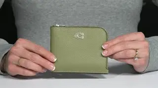 COACH 3-in-1 L-Zip Wallet in Cross Grain Leather SKU: 9961043