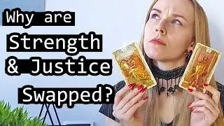 Why switch the Strength & Justice Cards in Tarot? | Outer & Inner Path Transition