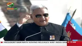 Rajiv Jain, Director Intelligence Bureau, addresses the gathering at National Police Memorial