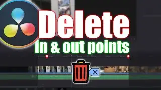 Remove In and Out Points Davinci Resolve - Quick Tip