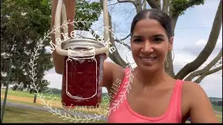 Canning strawberry, rhubarb jam