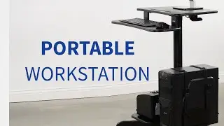 CART-PC02HB Black 24&rdquo; Mobile Computer Workstation by VIVO