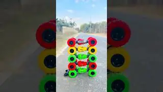 Remote control 5 Ta Rc Mine Moka Car & red green yellow cars 💕