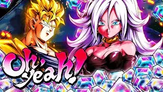 CHAMPAGNE MINUS THE CHAM! LF FUTURE GOHAN & GOOD ANDROID 21 SUMMONS! | Dragon Ball Legends