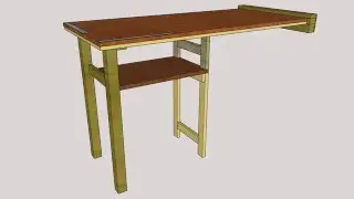 Foldable workbench 1st plan