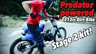 212cc Predator powered mini bike motorcycle engine swap installing a stage 2 kit