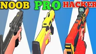 NOOB vs PRO vs HACKER | In Gun Run 3D |With Oggy And Jack | Dr. Octavius Gamer | ALL Levels