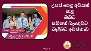 Sampath Bank Trainee Staff Assistant 2024